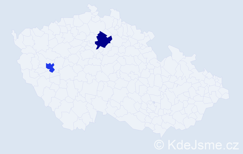 Příjmení: 'Ploskodnyak', počet výskytů 2 v celé ČR