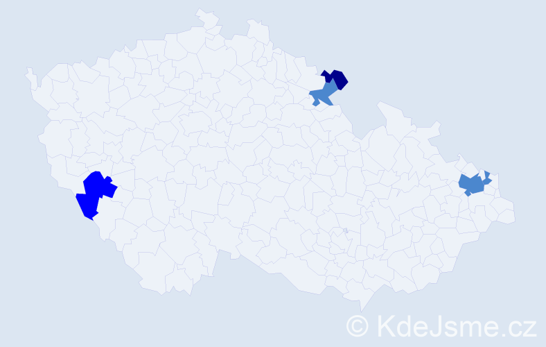 Příjmení: 'Polačiková', počet výskytů 8 v celé ČR