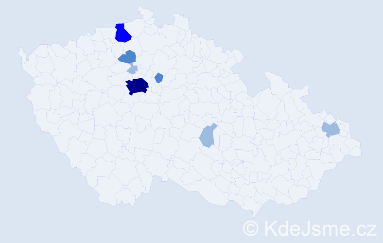 Příjmení: 'Apt', počet výskytů 14 v celé ČR