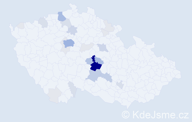 Příjmení: 'Plodíková', počet výskytů 94 v celé ČR