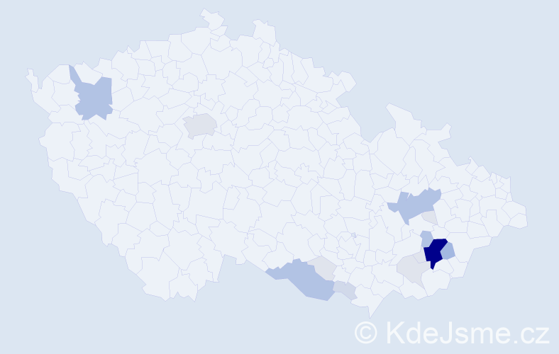 Příjmení: 'Polepilová', počet výskytů 60 v celé ČR