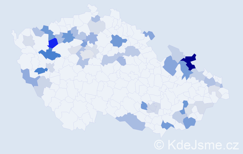 Příjmení: 'Repka', počet výskytů 115 v celé ČR