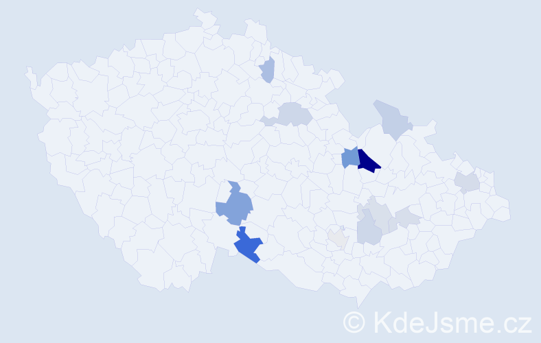 Příjmení: 'Loučný', počet výskytů 28 v celé ČR