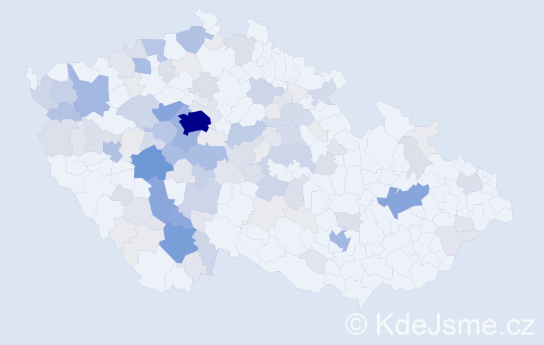 Příjmení: 'Slepička', počet výskytů 439 v celé ČR