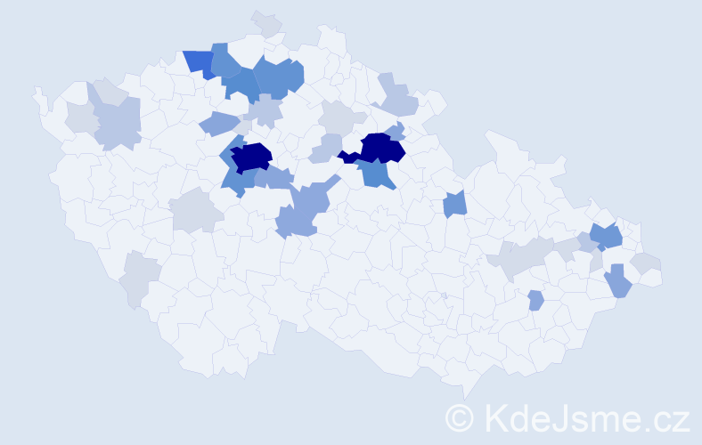 Příjmení: 'Papík', počet výskytů 141 v celé ČR