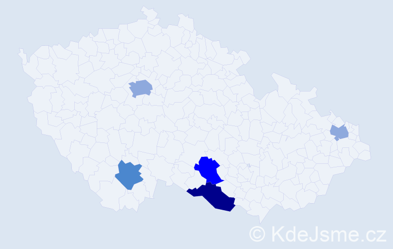 Příjmení: 'Eratová', počet výskytů 13 v celé ČR