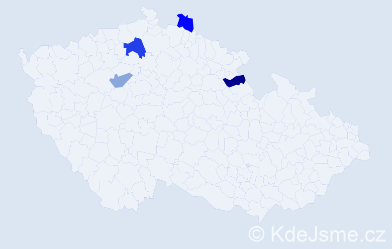 Příjmení: 'Ceithamel', počet výskytů 5 v celé ČR