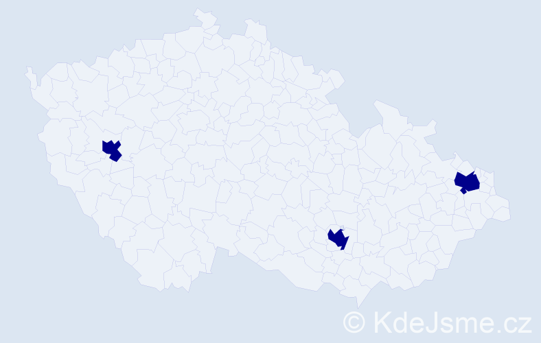 Příjmení: 'Paprsteinová', počet výskytů 3 v celé ČR
