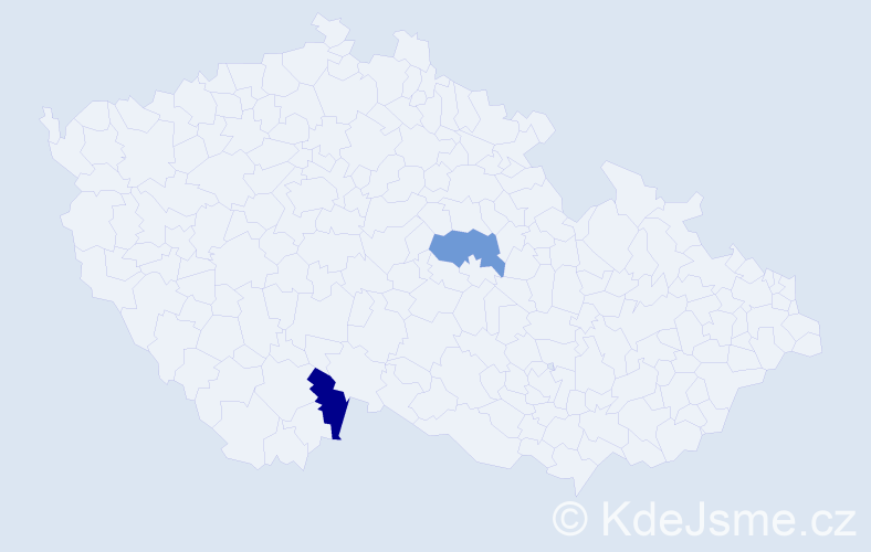Příjmení: 'Makkaiová', počet výskytů 6 v celé ČR