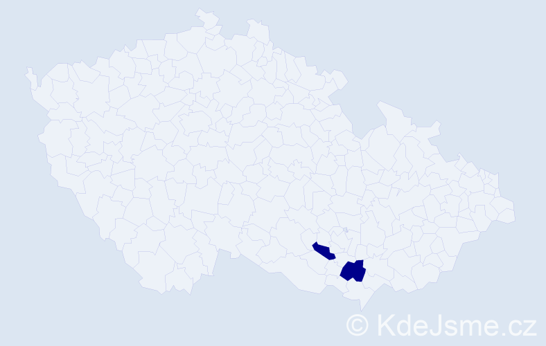 Příjmení: 'Notsyk', počet výskytů 2 v celé ČR