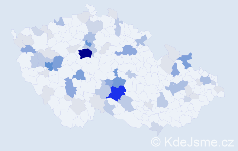 Příjmení: 'Hejsek', počet výskytů 211 v celé ČR