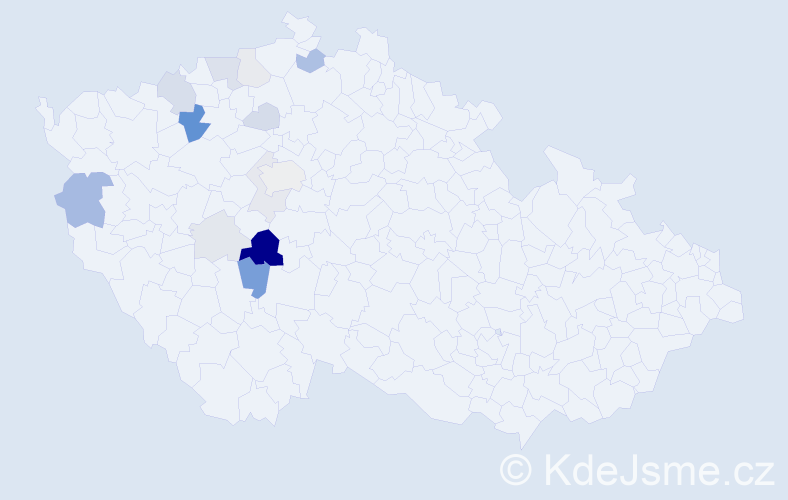 Příjmení: 'Talaváňová', počet výskytů 37 v celé ČR