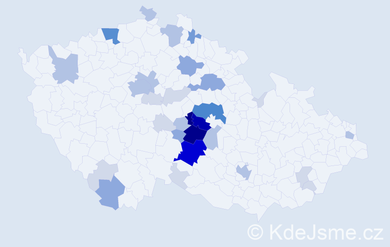 Příjmení: 'Škaryd', počet výskytů 103 v celé ČR