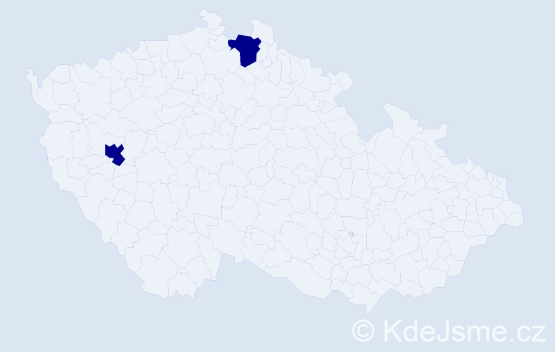 Příjmení: 'Zadranska', počet výskytů 2 v celé ČR