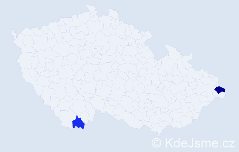 Příjmení: 'Loboziak', počet výskytů 5 v celé ČR