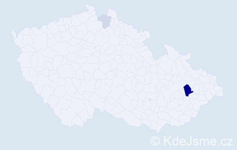 Příjmení: 'Wowková', počet výskytů 6 v celé ČR