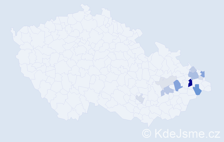 Příjmení: 'Syrková', počet výskytů 33 v celé ČR