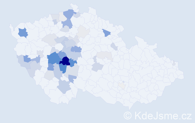 Příjmení: 'Čedíková', počet výskytů 163 v celé ČR