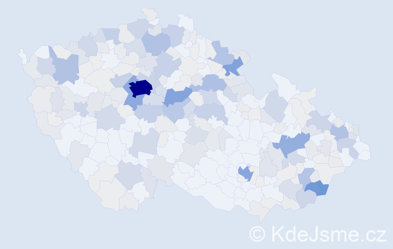 Příjmení: 'Rak', počet výskytů 1069 v celé ČR