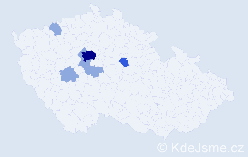 Příjmení: 'Plháčková', počet výskytů 12 v celé ČR