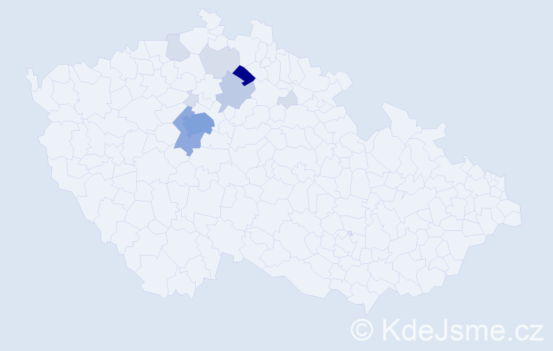 Příjmení: 'Hajlich', počet výskytů 33 v celé ČR