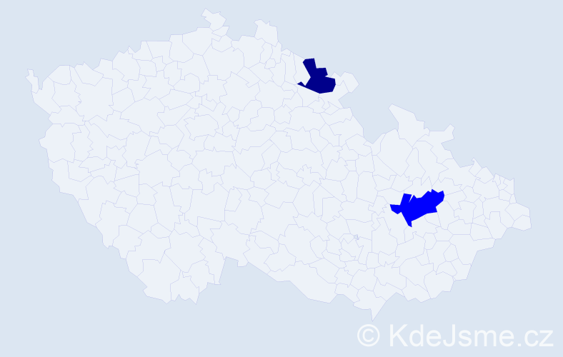 Příjmení: 'Mehler', počet výskytů 3 v celé ČR