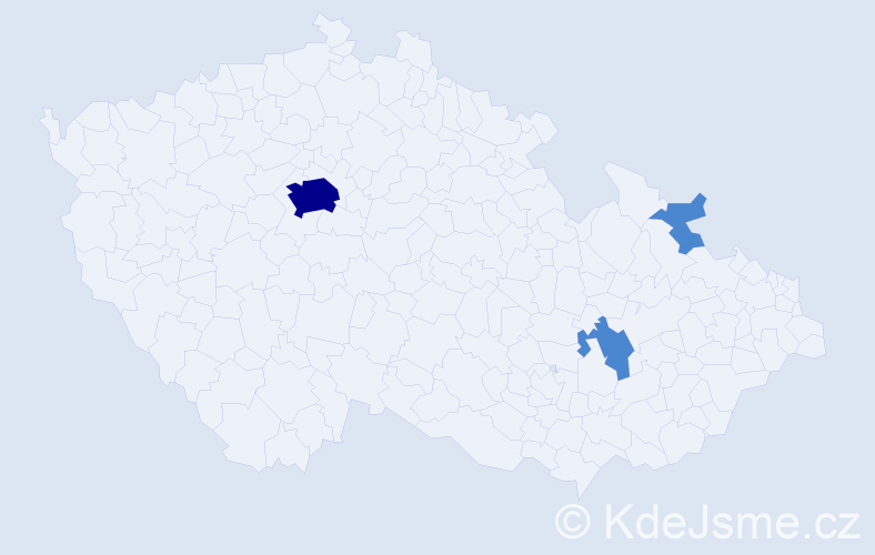 Příjmení: 'Azizi', počet výskytů 8 v celé ČR