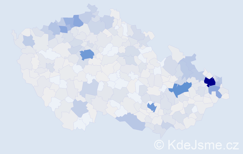 Příjmení: 'Baláž', počet výskytů 2322 v celé ČR