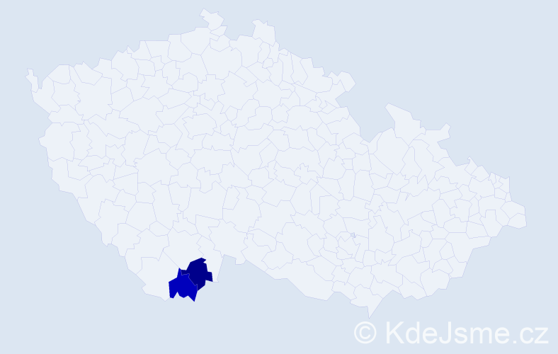 Příjmení: 'Barutiak', počet výskytů 4 v celé ČR