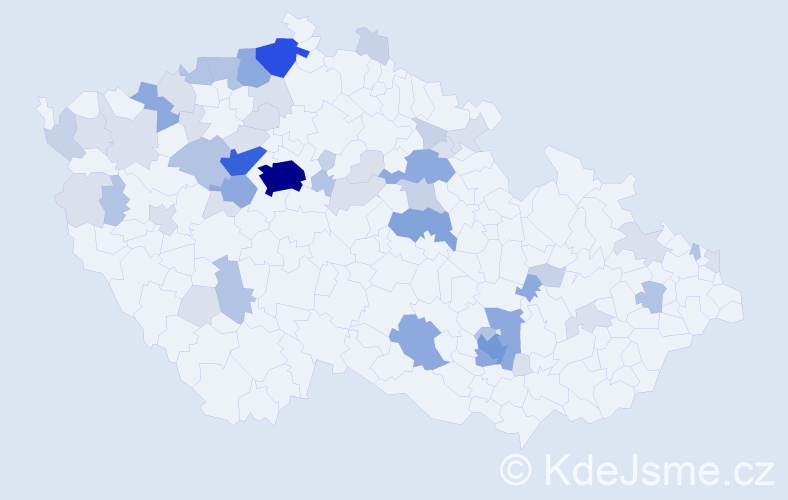 Příjmení: 'Freiberg', počet výskytů 159 v celé ČR