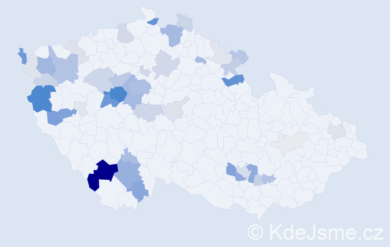 Příjmení: 'Fatka', počet výskytů 198 v celé ČR