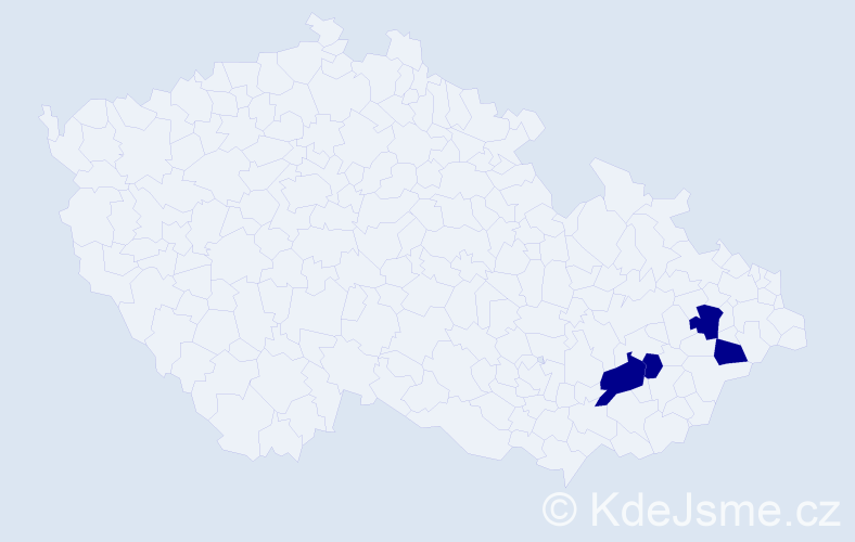 Příjmení: 'Krmencová', počet výskytů 8 v celé ČR
