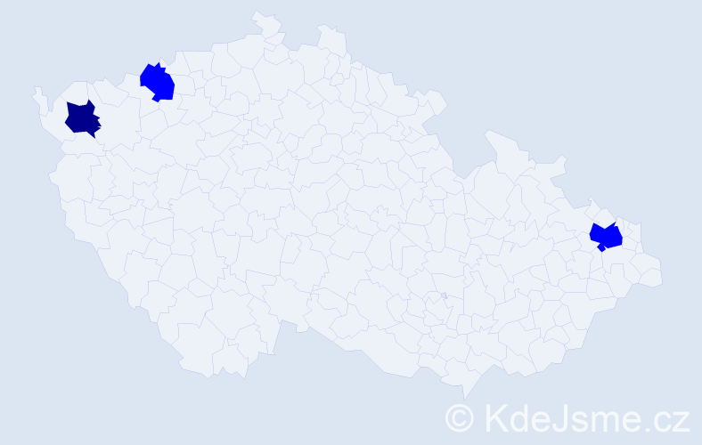 Příjmení: 'Illes', počet výskytů 4 v celé ČR