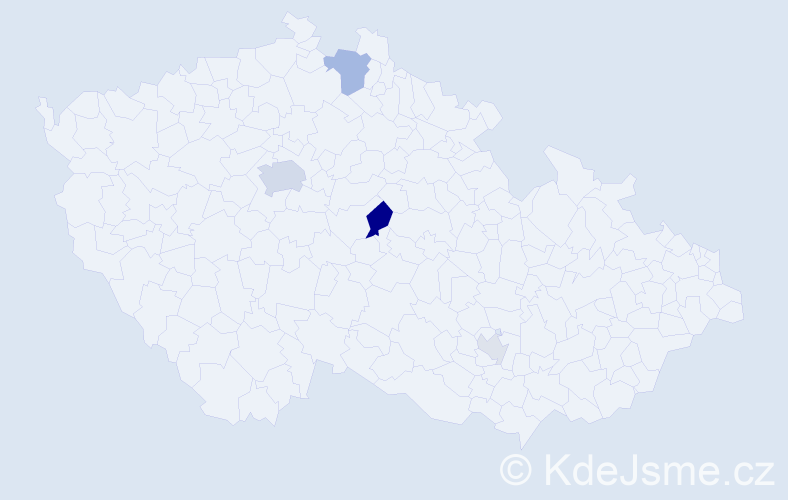 Příjmení: 'Mišutková', počet výskytů 11 v celé ČR