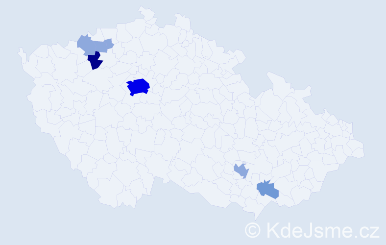 Příjmení: 'Galanová', počet výskytů 17 v celé ČR