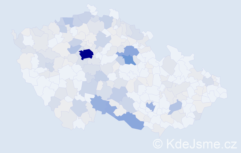 Příjmení: 'Kolmanová', počet výskytů 786 v celé ČR