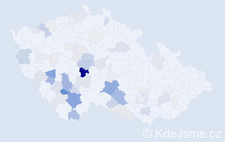Příjmení: 'Koreš', počet výskytů 174 v celé ČR