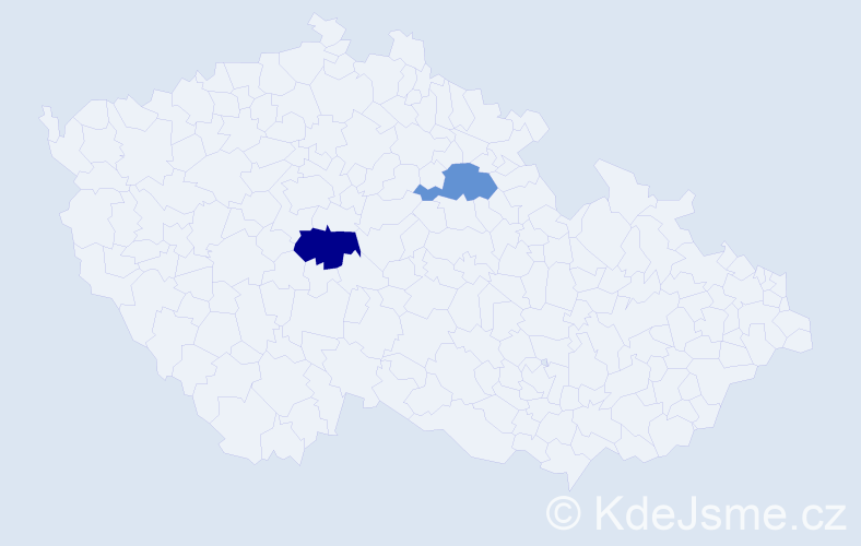 Příjmení: 'Bitarovec', počet výskytů 7 v celé ČR