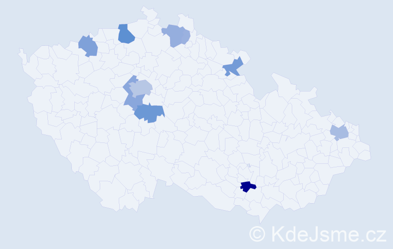 Příjmení: 'Lisák', počet výskytů 29 v celé ČR