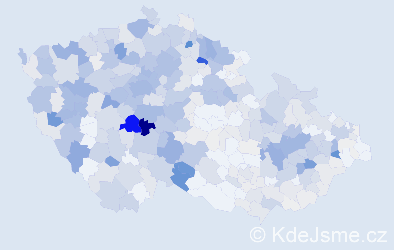 Příjmení: 'Křížek', počet výskytů 1911 v celé ČR
