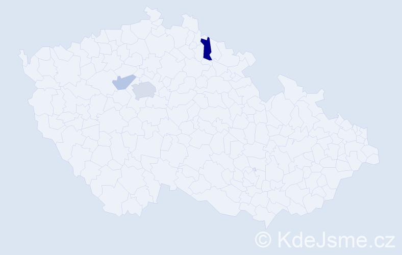 Příjmení: 'Karašová', počet výskytů 6 v celé ČR