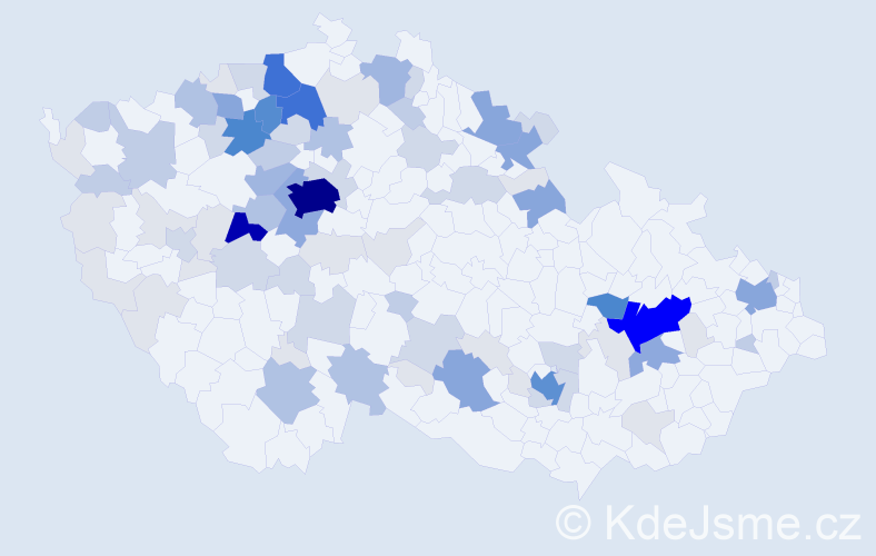 Příjmení: 'Grunt', počet výskytů 333 v celé ČR