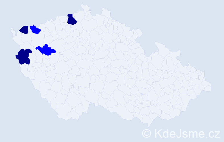 Příjmení: 'Korodi', počet výskytů 8 v celé ČR
