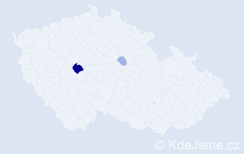 Příjmení: 'Patetl', počet výskytů 6 v celé ČR