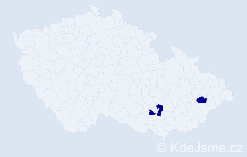 Příjmení: 'Tovarňáková', počet výskytů 2 v celé ČR