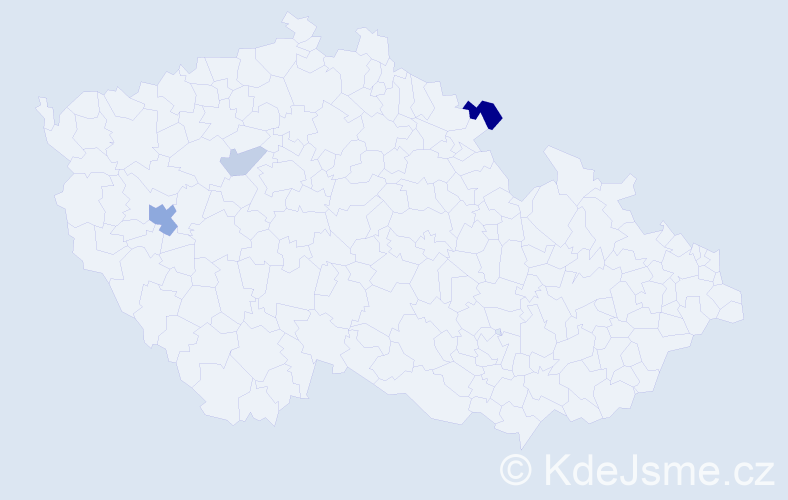 Příjmení: 'Krinkeová', počet výskytů 6 v celé ČR