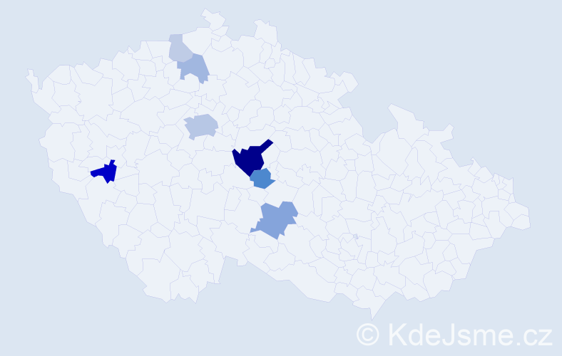 Příjmení: 'Egersdorf', počet výskytů 20 v celé ČR