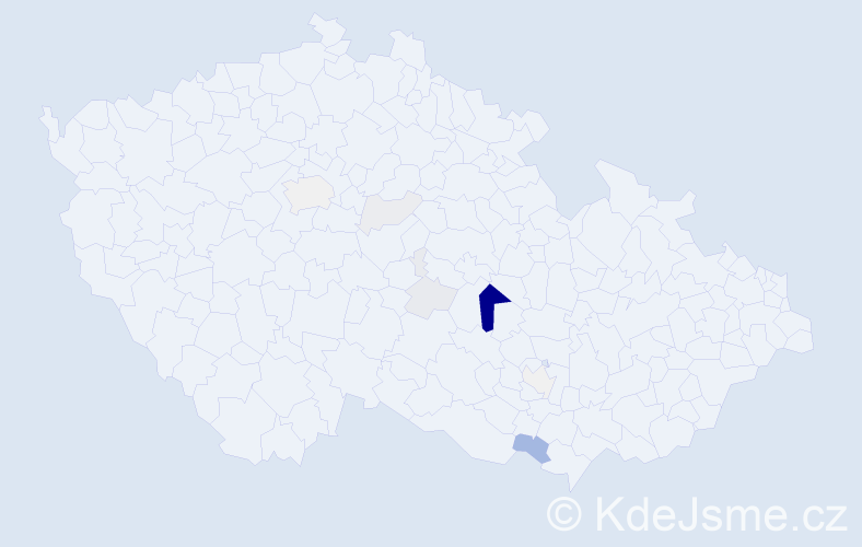 Příjmení: 'Trödler', počet výskytů 26 v celé ČR