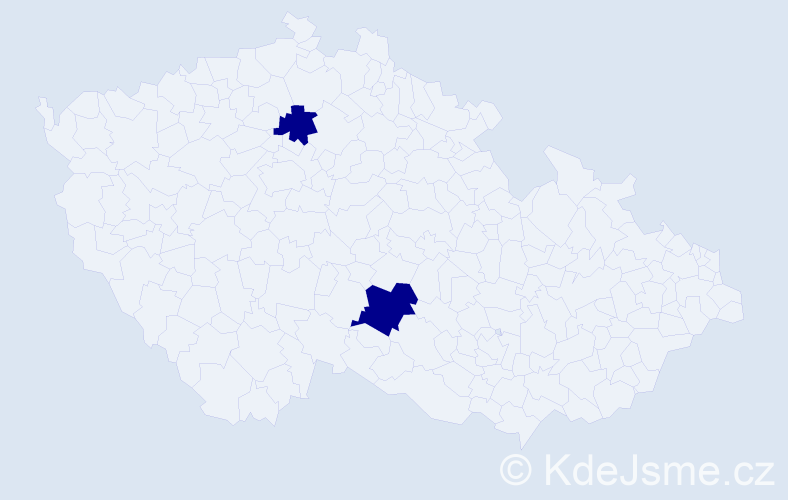 Příjmení: 'Gaiduk', počet výskytů 2 v celé ČR