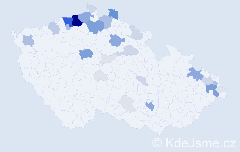 Příjmení: 'Berko', počet výskytů 136 v celé ČR